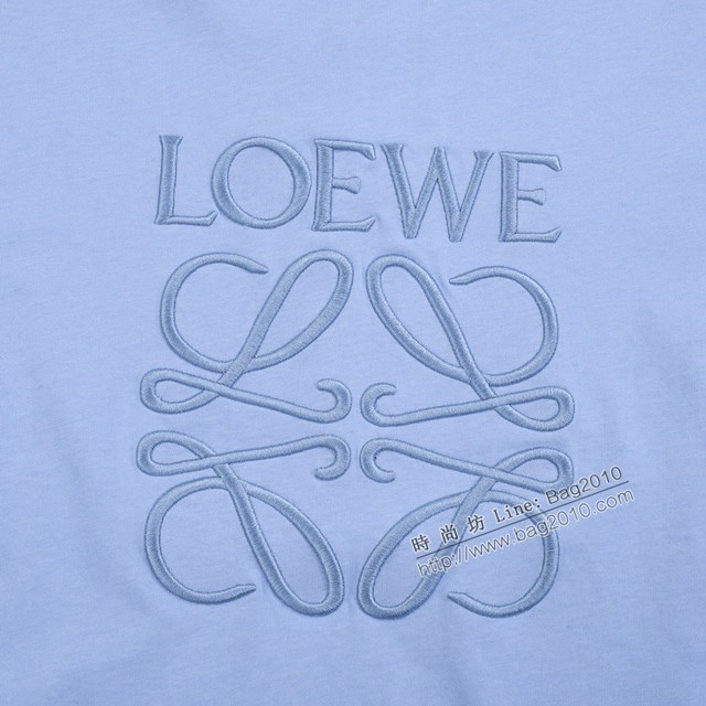 Loewe專櫃羅意威2023SS新款刺繡T恤 男女同款 tzy2827